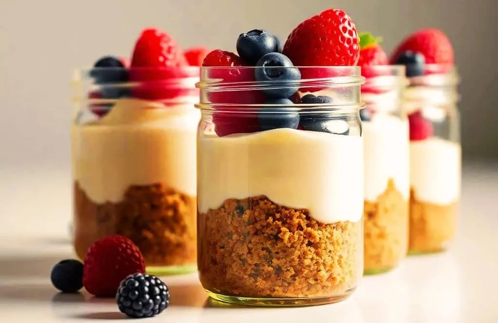 No-Bake Cheesecake Jars (Single Serving) 01
